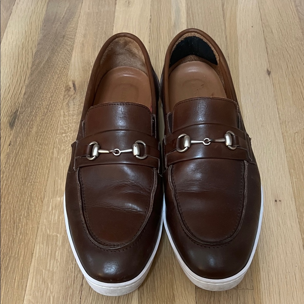 Allen Edmonds Randolph Brown Leather Slip-On Loafers 12